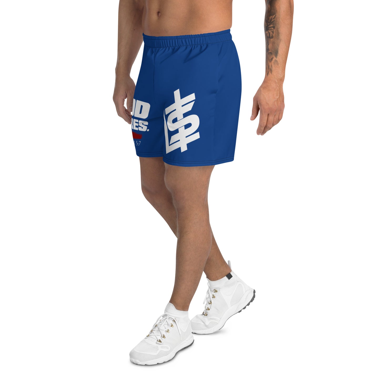 Men's LTS God Cares Shorts (Blue)