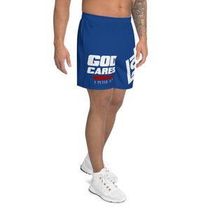 Men's LTS God Cares Shorts (Blue)