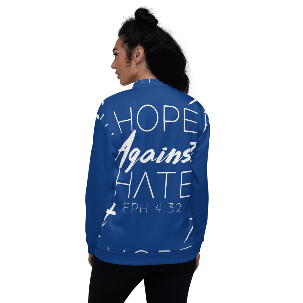 Hope Against Hate All-Over Bomber Jacket