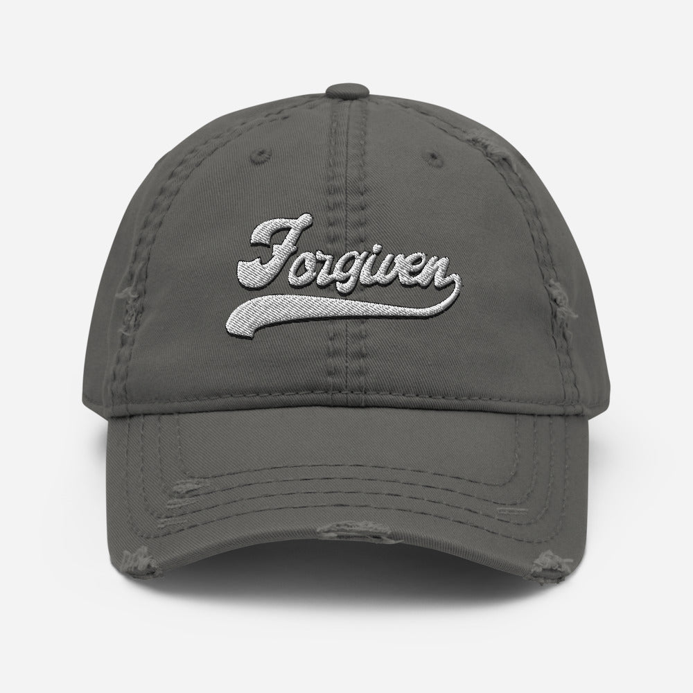 Forgiven Distressed Dad Hat (3 Color Options)