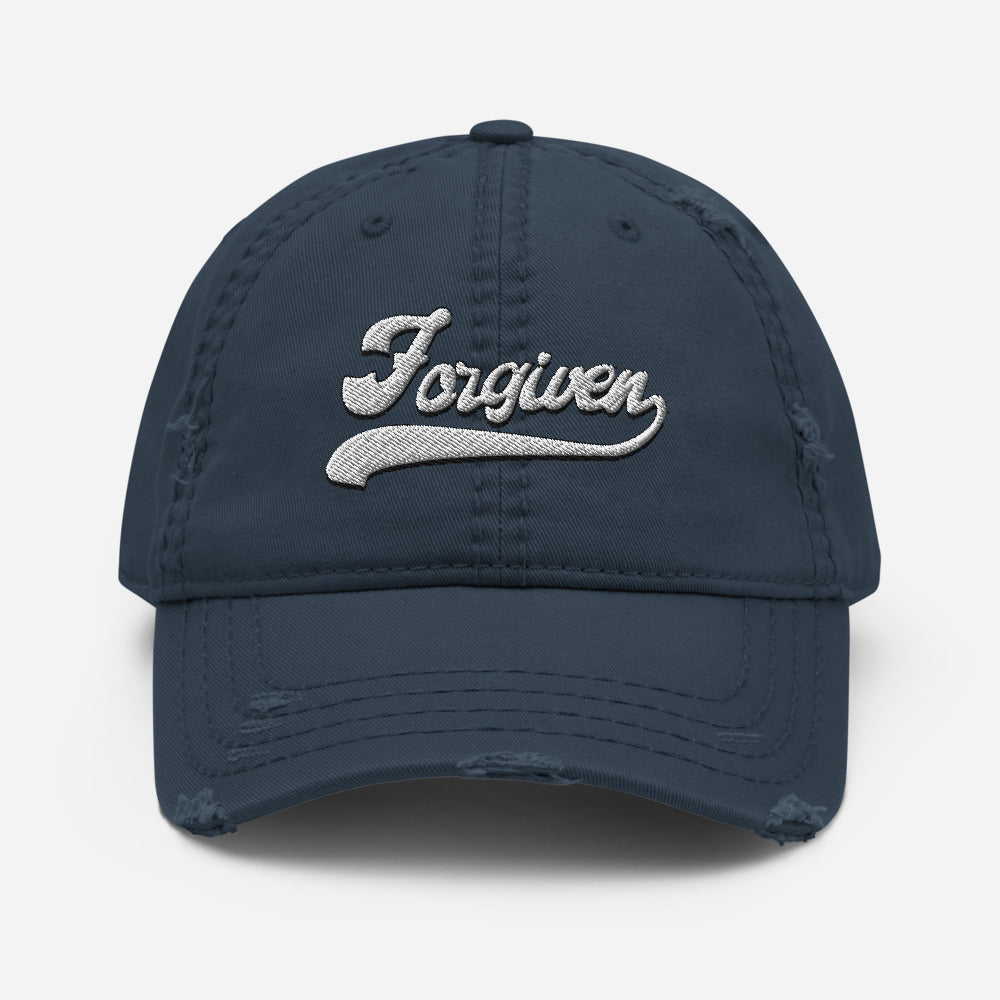 Forgiven Distressed Dad Hat (3 Color Options)