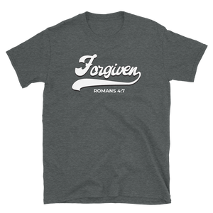 Forgiven Unisex Tee *Black and Dark Heather Color Options*