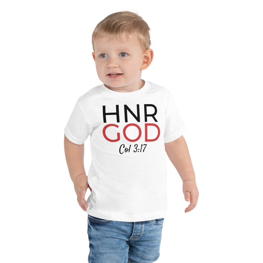 Honor God Toddler Short Sleeve Tee