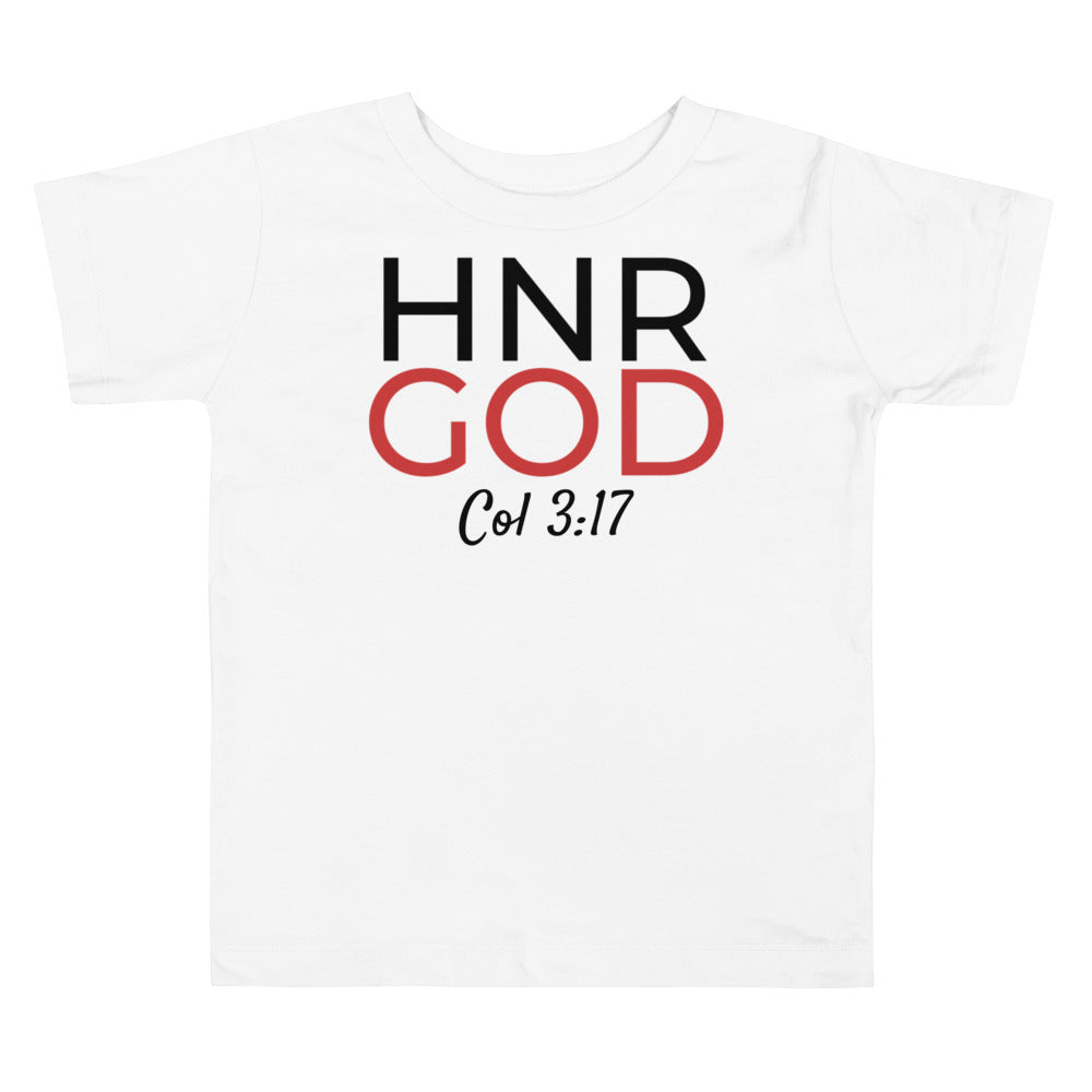 Honor God Toddler Short Sleeve Tee