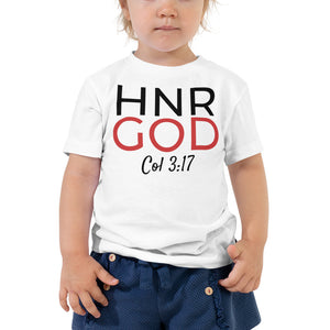 Honor God Toddler Short Sleeve Tee